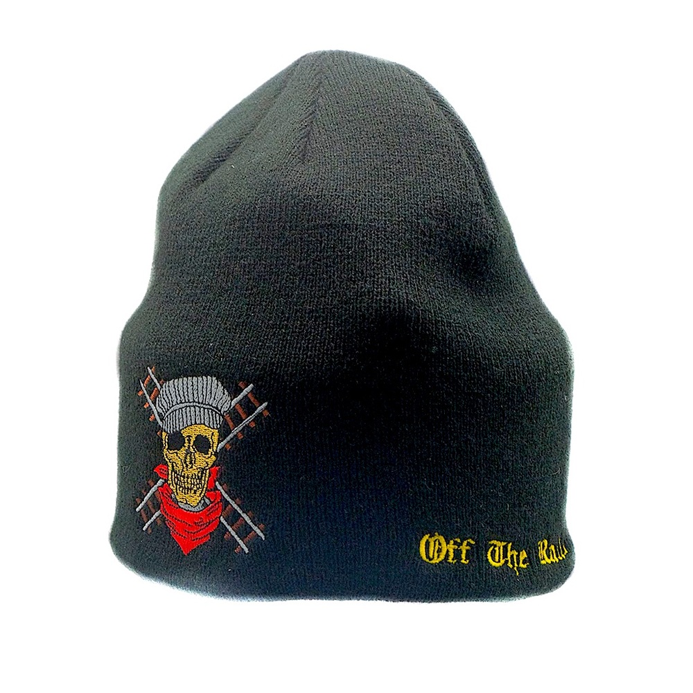 NWT Railway Embroidered Beanie